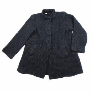 Eileen Fisher Wool Textured Womens Jacket Cozy Nubby M